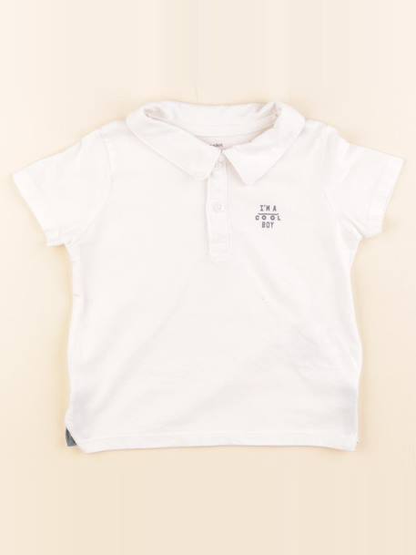 Polo - 2 ans Blanc 1 - vertbaudet enfant 