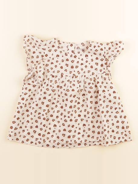 Blouse - 4 ans Blanc, marron 1 - vertbaudet enfant 