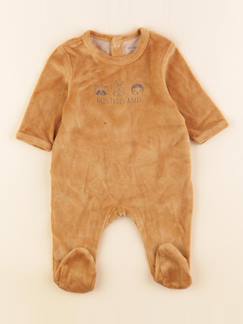 Seconde main-Pyjama velours - 1 mois