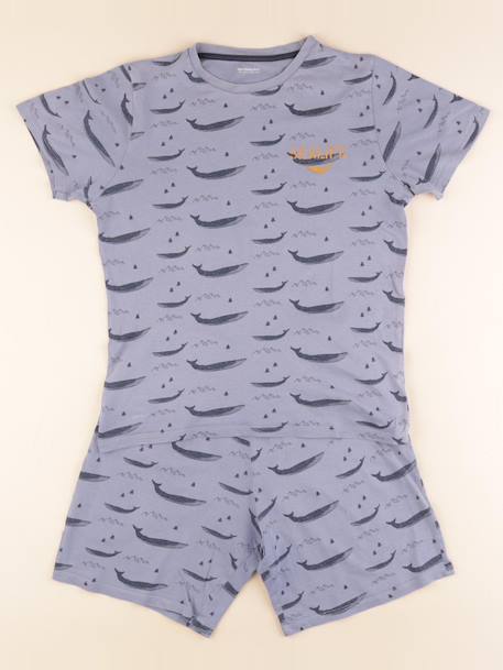 Pyjama coton - 12 ans Bleu 1 - vertbaudet enfant 