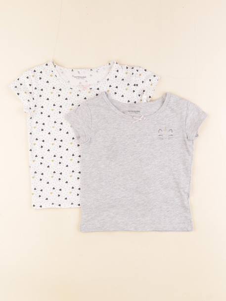 Lot de 2 maillots de corps - 5 ans Gris 1 - vertbaudet enfant 