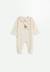 Pyjama bébé en velours grace Ecru 1 - vertbaudet enfant 