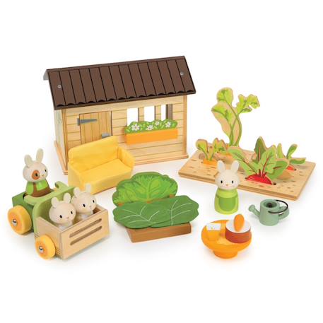 Le champ de carottes des lapins Multicolor 1 - vertbaudet enfant 