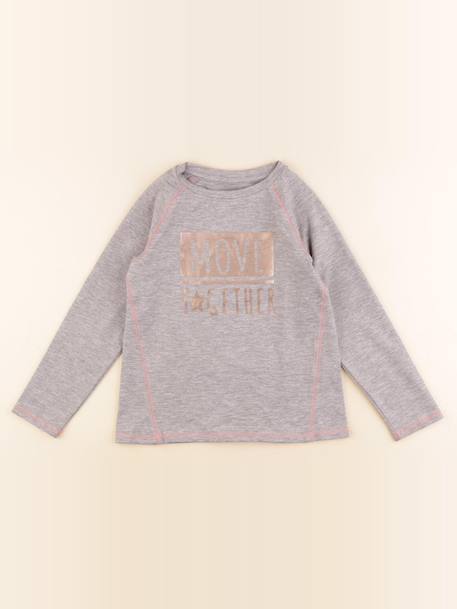 Tee-shirt de sport - 6 ans Gris 1 - vertbaudet enfant 