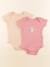 Lot de 2 bodies en coton - 18 mois Rose 1 - vertbaudet enfant 