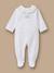Dors-bien velours brodé bébé Blanc doux 1 - vertbaudet enfant 