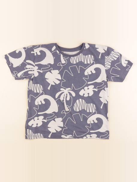 Tee-shirt - 10 ans Blanc, bleu 1 - vertbaudet enfant 