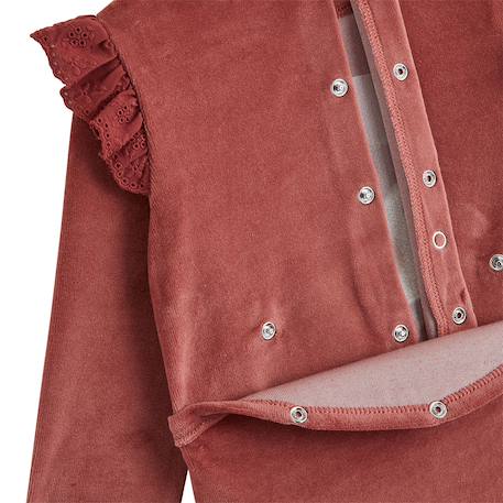Lot de 2 pyjamas bébé en velours léa Rose 5 - vertbaudet enfant 