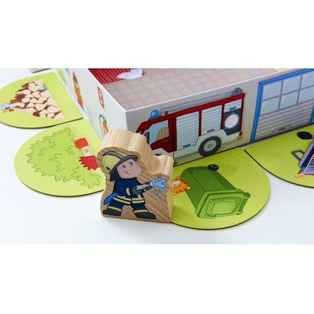 Mes premiers jeux théo le pompier Jaune 4 - vertbaudet enfant 
