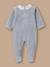 Dors-bien velours brodé bébé Gris chine 1 - vertbaudet enfant 