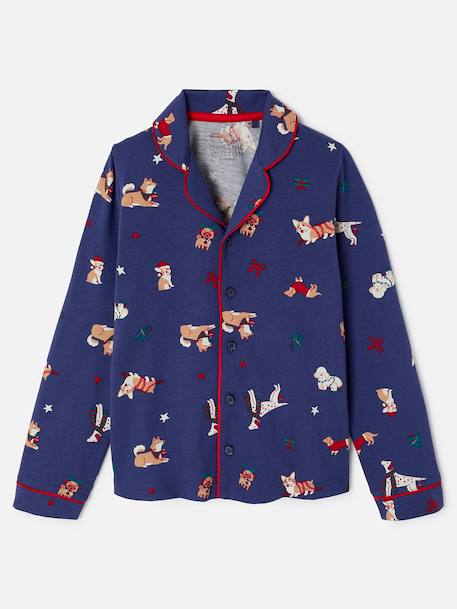 Pyjama de noël maille jersey pur coton Bleu nuit 3 - vertbaudet enfant 