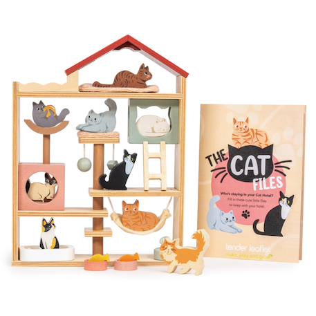 Hôtel avec 9 chats différents et accessoires Multicolor 1 - vertbaudet enfant 