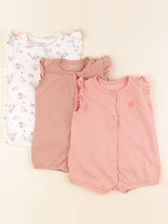 Seconde main-Fille-Pyjama, surpyjama, dors-bien-Lot de 3 pyjamas coton - 6 mois