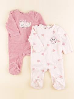 Seconde main-Fille-Pyjama, surpyjama, dors-bien-Lot de 2 pyjamas velours - 3 mois