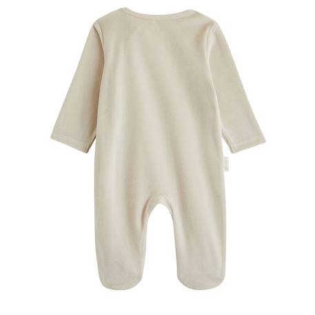 Lot de 2 pyjamas bébé en velours ouverture zippée Ecru 5 - vertbaudet enfant 