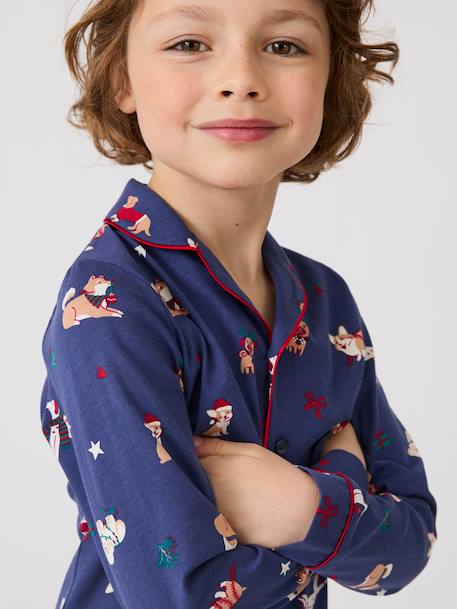 Pyjama de noël maille jersey pur coton Bleu nuit 2 - vertbaudet enfant 