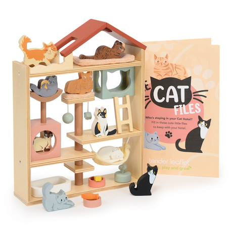Hôtel avec 9 chats différents et accessoires Multicolor 2 - vertbaudet enfant 
