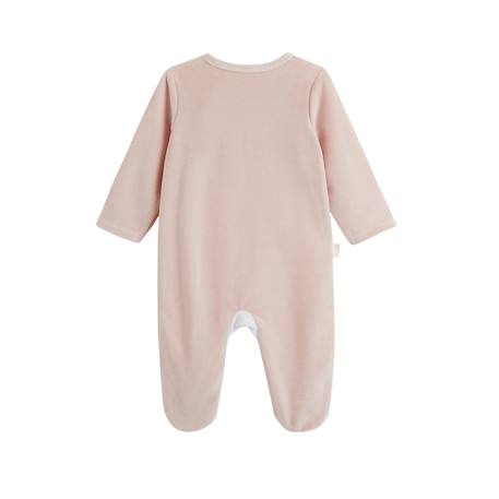 Pyjama bébé en velours ouverture zippée miette Rose 3 - vertbaudet enfant 