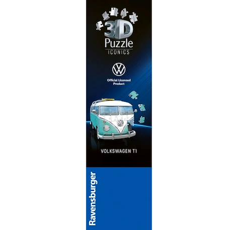 Puzzle 3d combi t1 volkswagen chrome 162 pcs Bleu 4 - vertbaudet enfant 