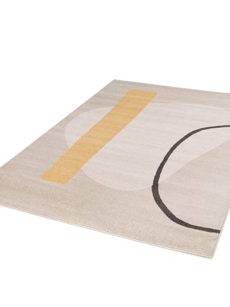 Tapis géométrique doux et confortable bilbao Beige sable+Vert naturel 4 - vertbaudet enfant 
