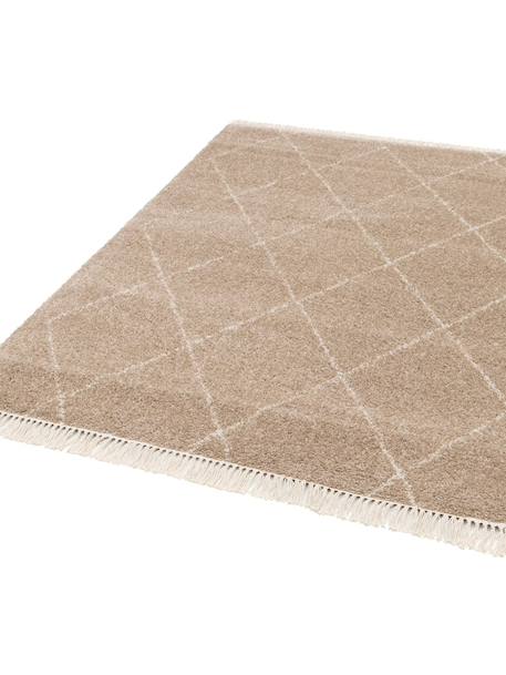 Tapis épais à franges doux et raffiné nile Brun naturel 6 - vertbaudet enfant 