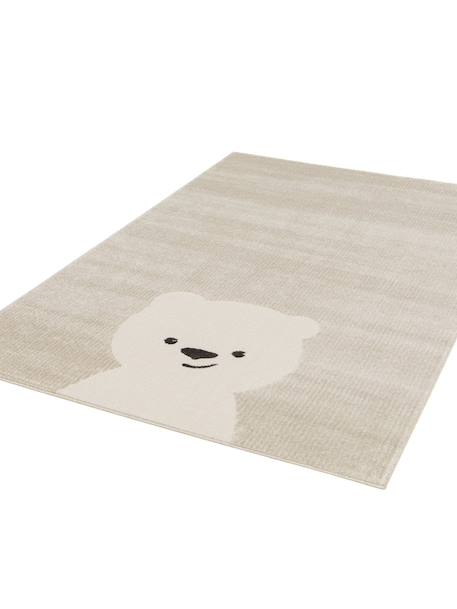 Tapis enfant super doux ourson Beige sable+Blanc pur 5 - vertbaudet enfant 