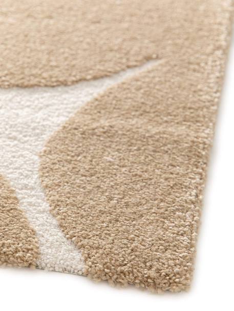 Tapis doux à motifs en relief blossom Blanc pur+Brun naturel 10 - vertbaudet enfant 