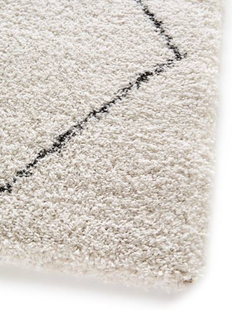 Tapis shaggy ethnique tissé doux et volumineux nomad Beige sable 5 - vertbaudet enfant 