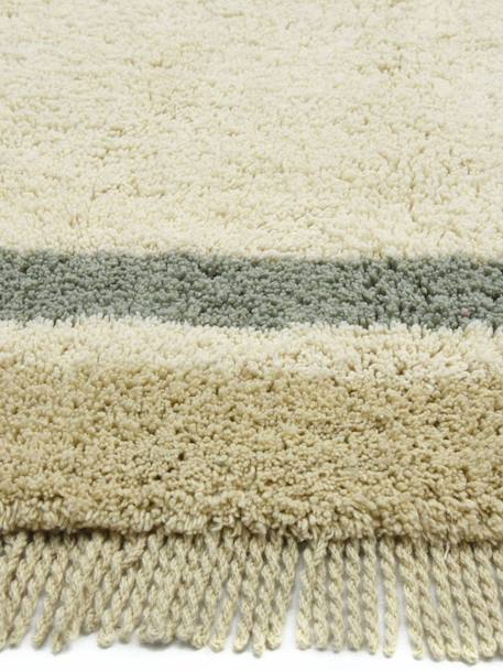 Tapis enfant en coton oscar Beige sable+Gris minéral 4 - vertbaudet enfant 