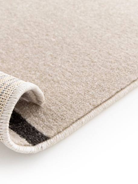 Tapis géométrique doux et confortable bilbao Beige sable+Vert naturel 3 - vertbaudet enfant 