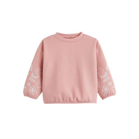 Sweat-shirt enfant en molleton cléo Rose 2 - vertbaudet enfant 