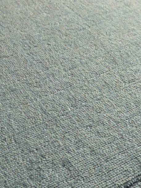 Tapis design doux en laine et coton fait main classic Gris minéral+Vert naturel 10 - vertbaudet enfant 