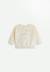 Sweat-shirt bébé en velours neige Ecru 1 - vertbaudet enfant 