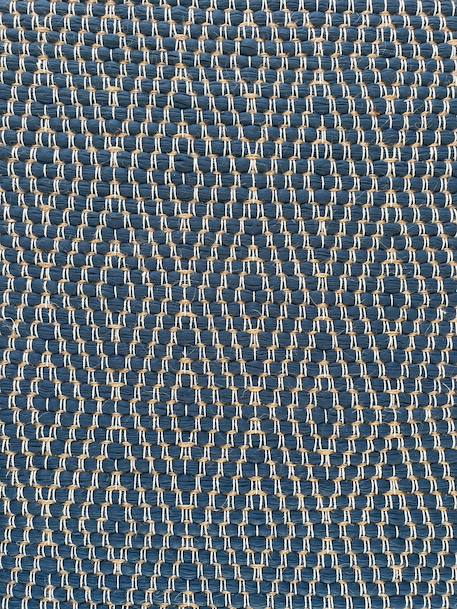 Tapis en fibres recyclées tissé à la main pessoa Bleu naturel+Gris minéral+Rose poudrée 5 - vertbaudet enfant 