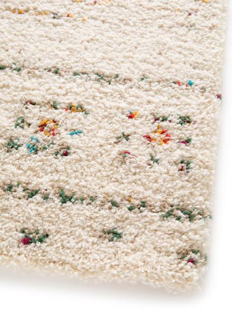 Tapis shaggy ethnique doux et volumineux bloom Beige sable 5 - vertbaudet enfant 