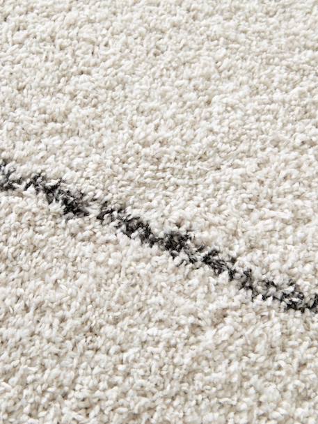 Tapis shaggy ethnique tissé doux et volumineux nomad Beige sable 4 - vertbaudet enfant 