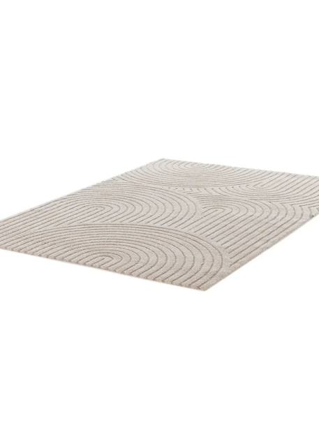 Tapis à relief doux et élégant groove Beige sable+Bleu naturel+Brun naturel 5 - vertbaudet enfant 