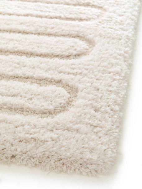 Tapis à relief en polyester recyclé eolya Beige sable+Blanc pur 10 - vertbaudet enfant 