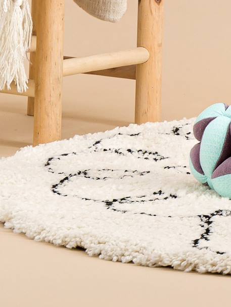 Tapis enfant rond doux et épais petit mouton Beige sable 4 - vertbaudet enfant 