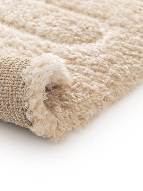 Tapis à relief en polyester recyclé eolya Beige sable+Blanc pur 3 - vertbaudet enfant 