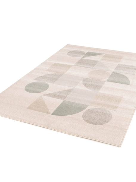 Tapis géométrique doux et confortable modul Vert naturel 6 - vertbaudet enfant 
