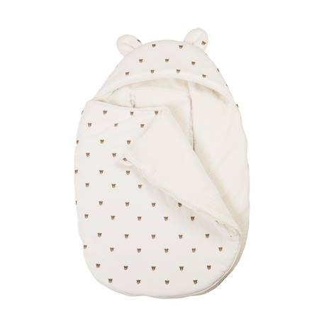 Nid d'ange bi-matière naissance Ecru 3 - vertbaudet enfant 