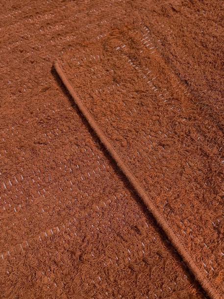 Tapis en coton recyclé tissé à la main amalia Brun naturel+Vert naturel 4 - vertbaudet enfant 