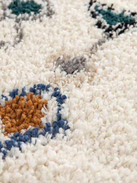 Tapis ethnique à franges inspiration bédouine mogador Palette colorée+Rose poudrée 6 - vertbaudet enfant 
