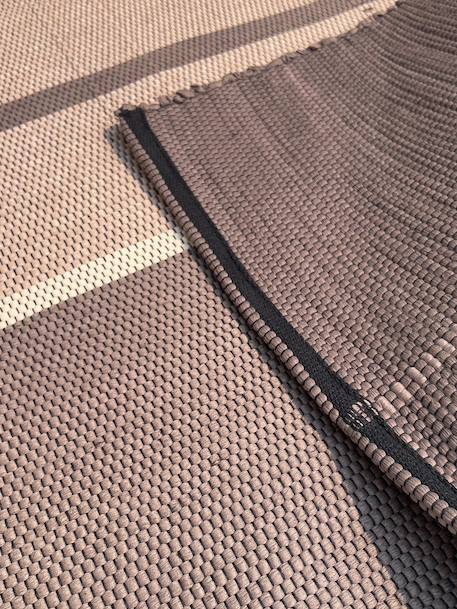 Tapis en fibres recyclées tissé à la main leonor Beige sable+Rose poudrée+Vert naturel 5 - vertbaudet enfant 
