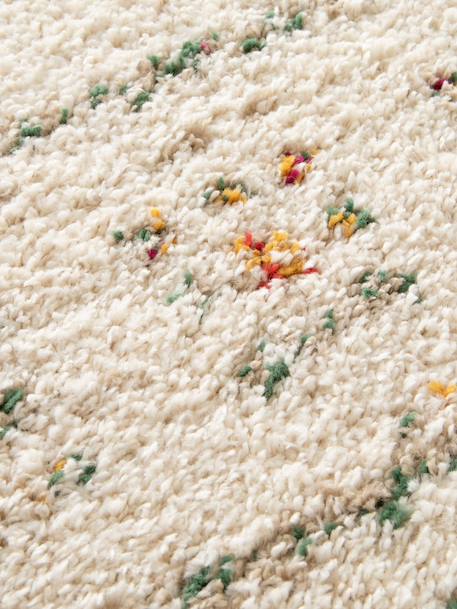 Tapis shaggy ethnique doux et volumineux bloom Beige sable 4 - vertbaudet enfant 