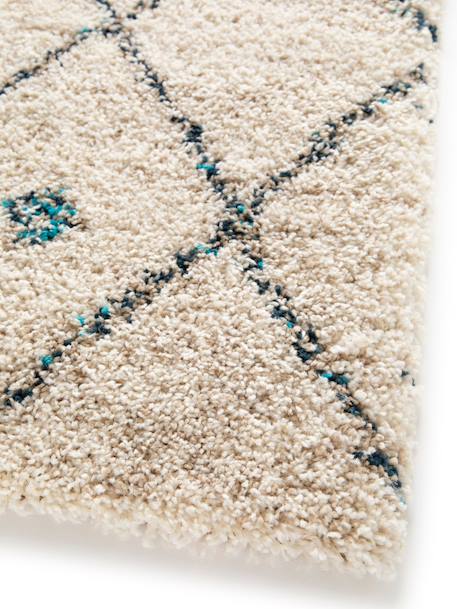 Tapis shaggy ethnique doux et volumineux diamond Beige sable 4 - vertbaudet enfant 