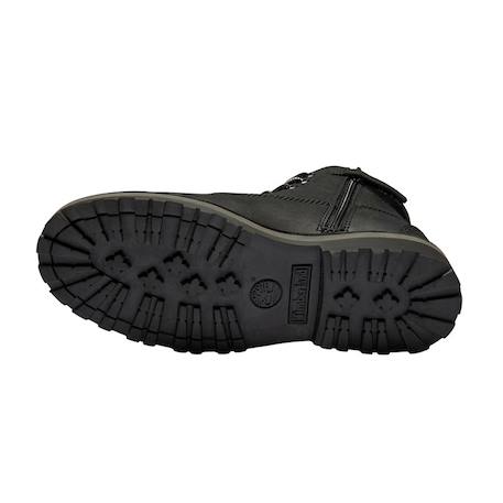 Boots garçon en cuir Noir foncé 4 - vertbaudet enfant 