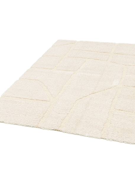 Tapis doux à relief en polyester recyclé murmure Beige sable+Blanc pur 12 - vertbaudet enfant 