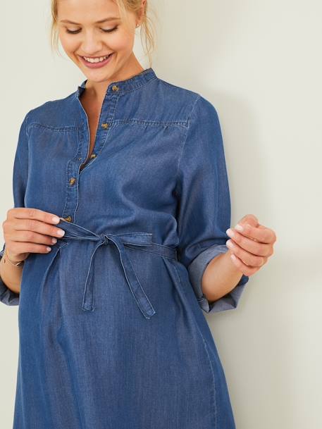 Robe de grossesse et allaitement en denim léger Stone 3 - vertbaudet enfant 